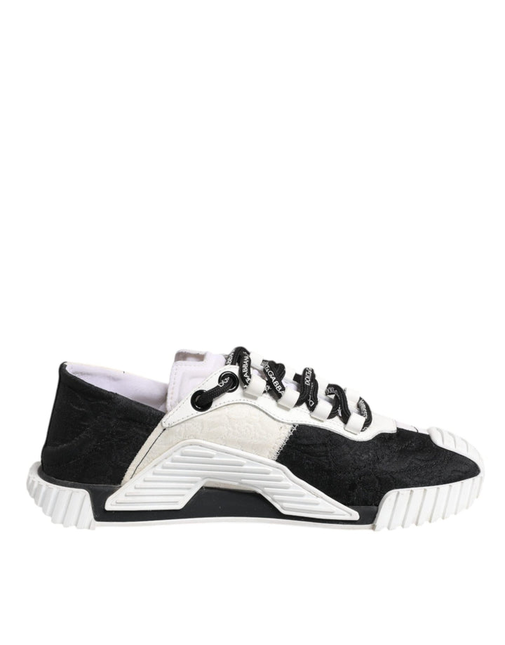 Dolce & Gabbana White Black NS1 Low Top Sneakers Shoes - RIMODA