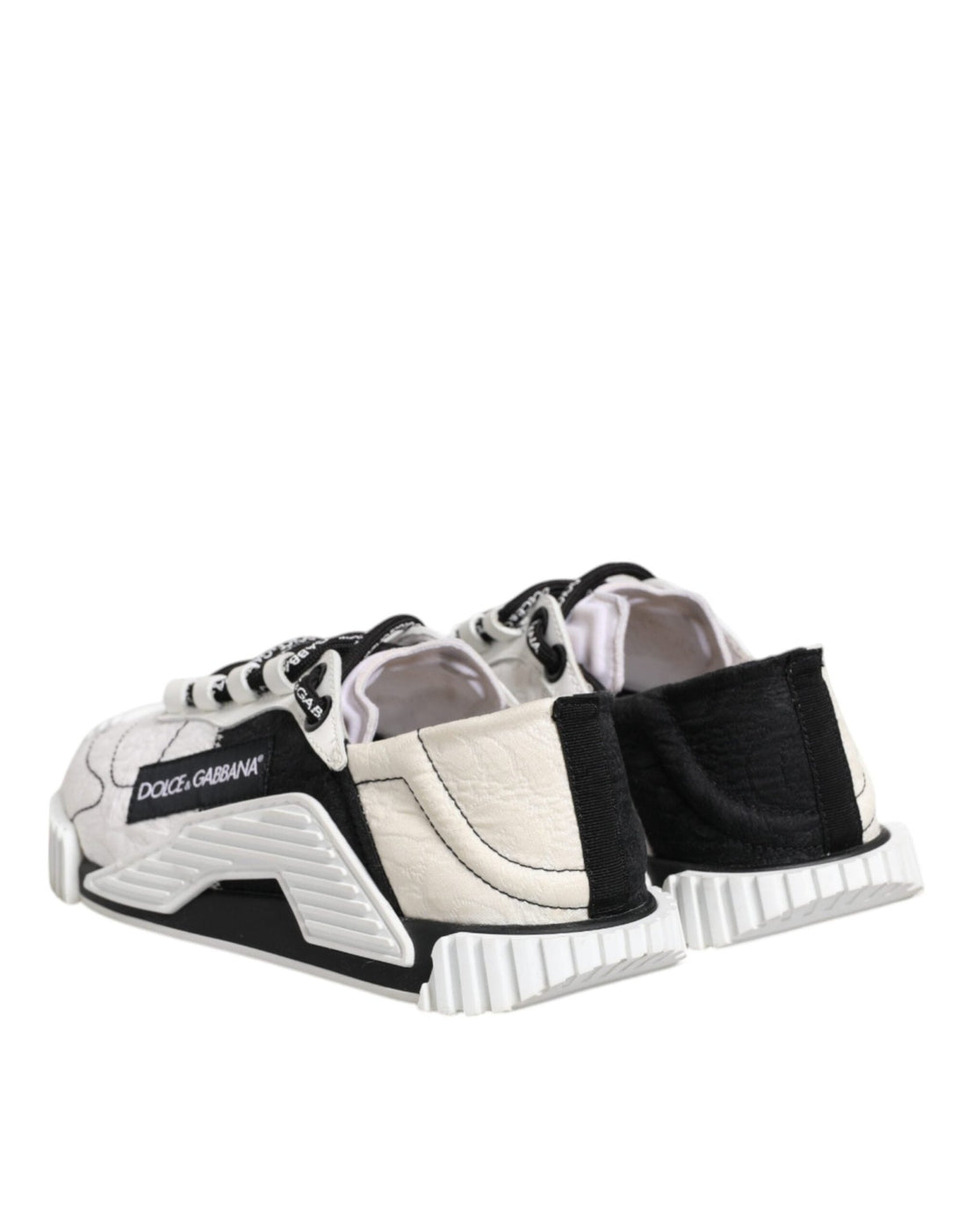 Dolce & Gabbana White Black NS1 Low Top Sneakers Shoes - RIMODA