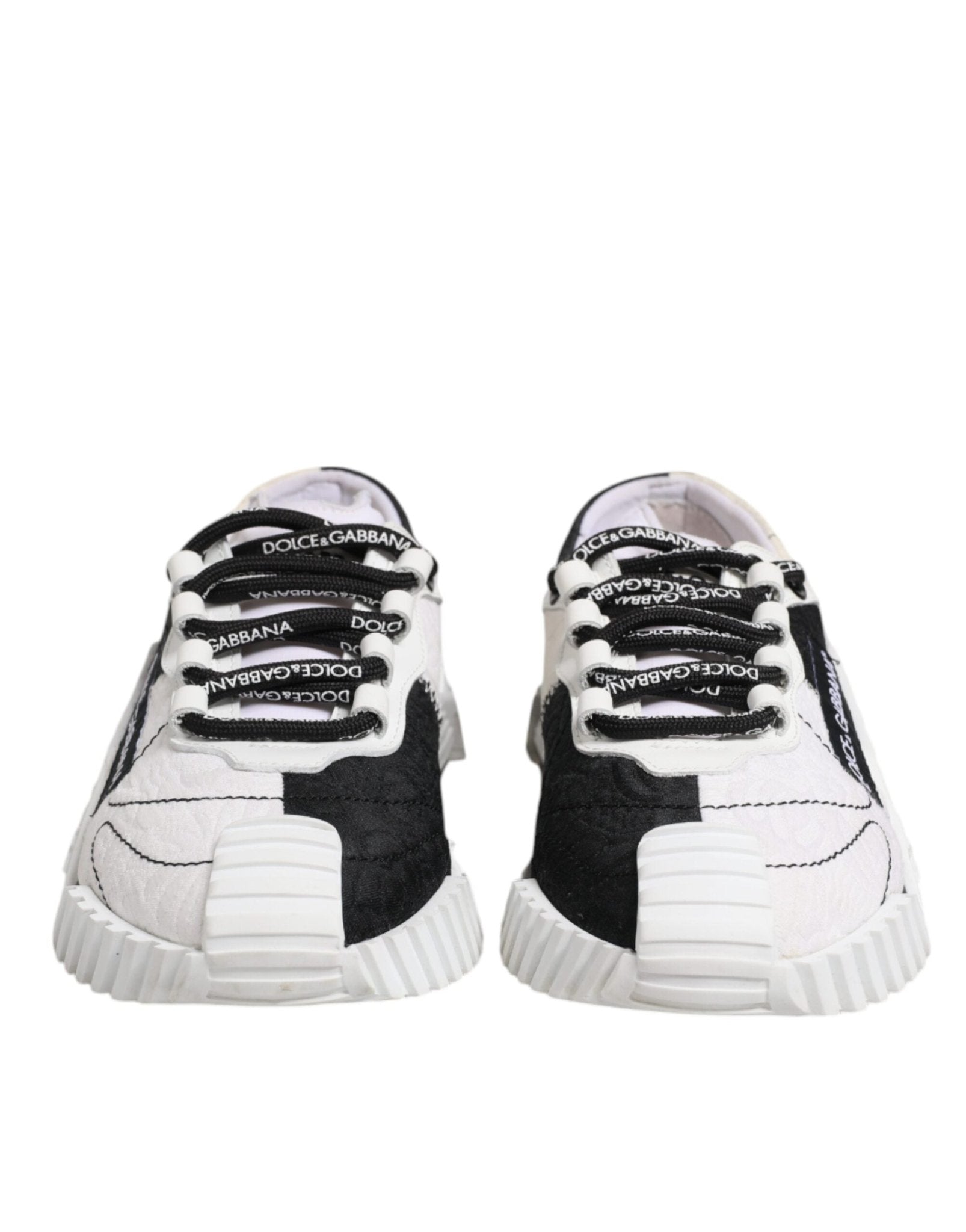 Dolce & Gabbana White Black NS1 Low Top Sneakers Shoes - RIMODA