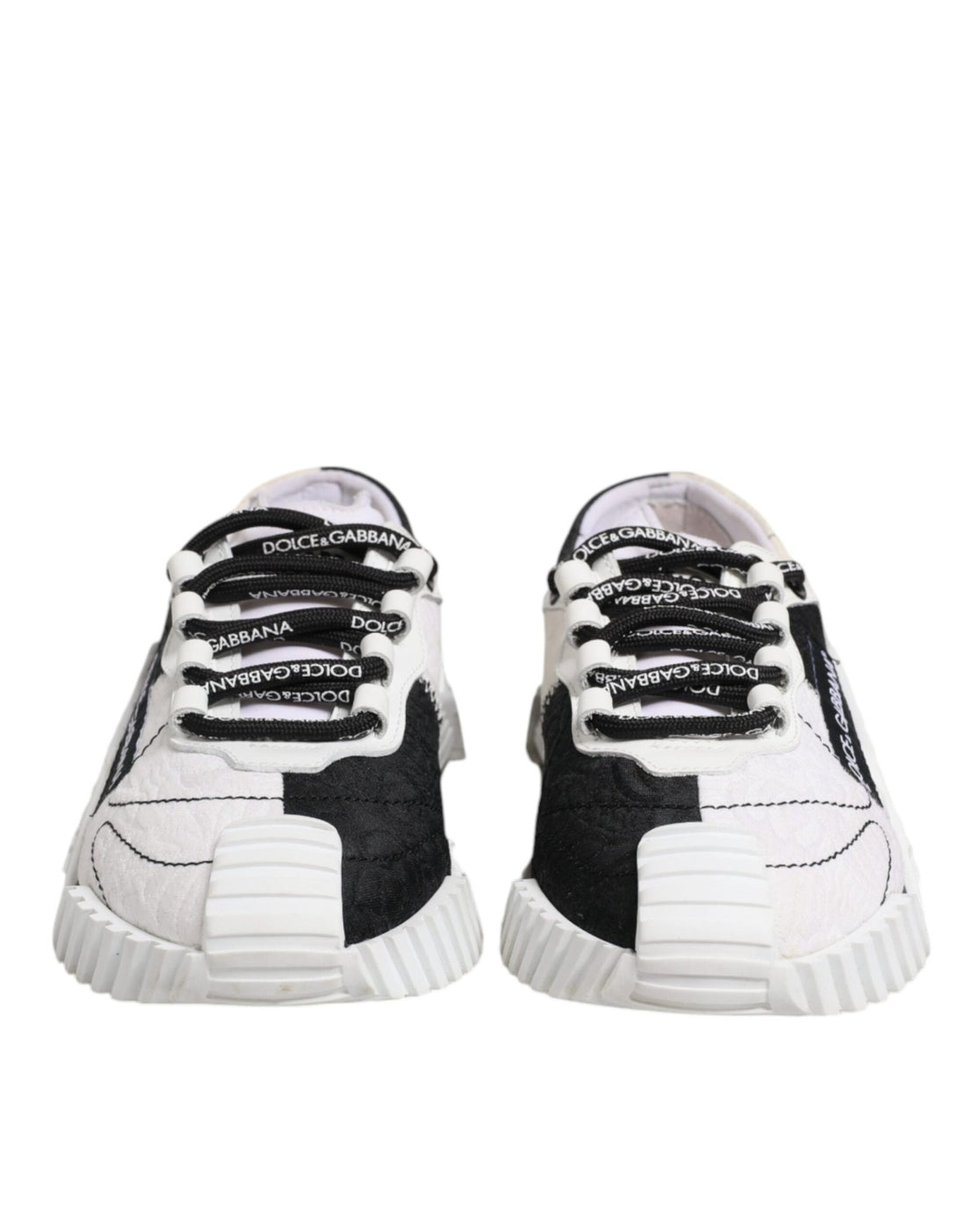 Dolce & Gabbana White Black NS1 Low Top Sneakers Shoes - RIMODA