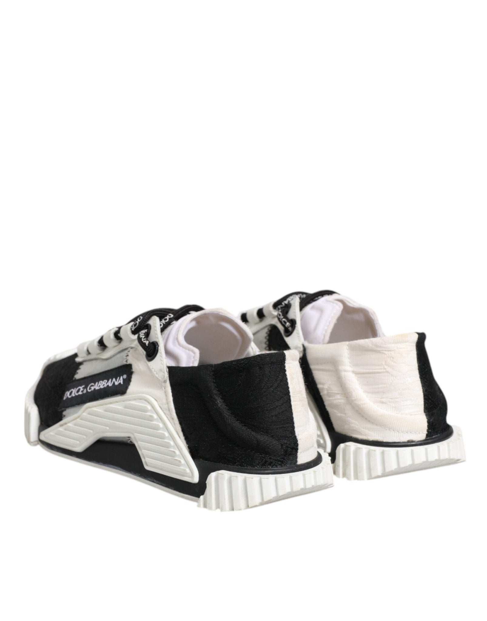 Dolce & Gabbana White Black NS1 Low Top Sneakers Shoes - RIMODA