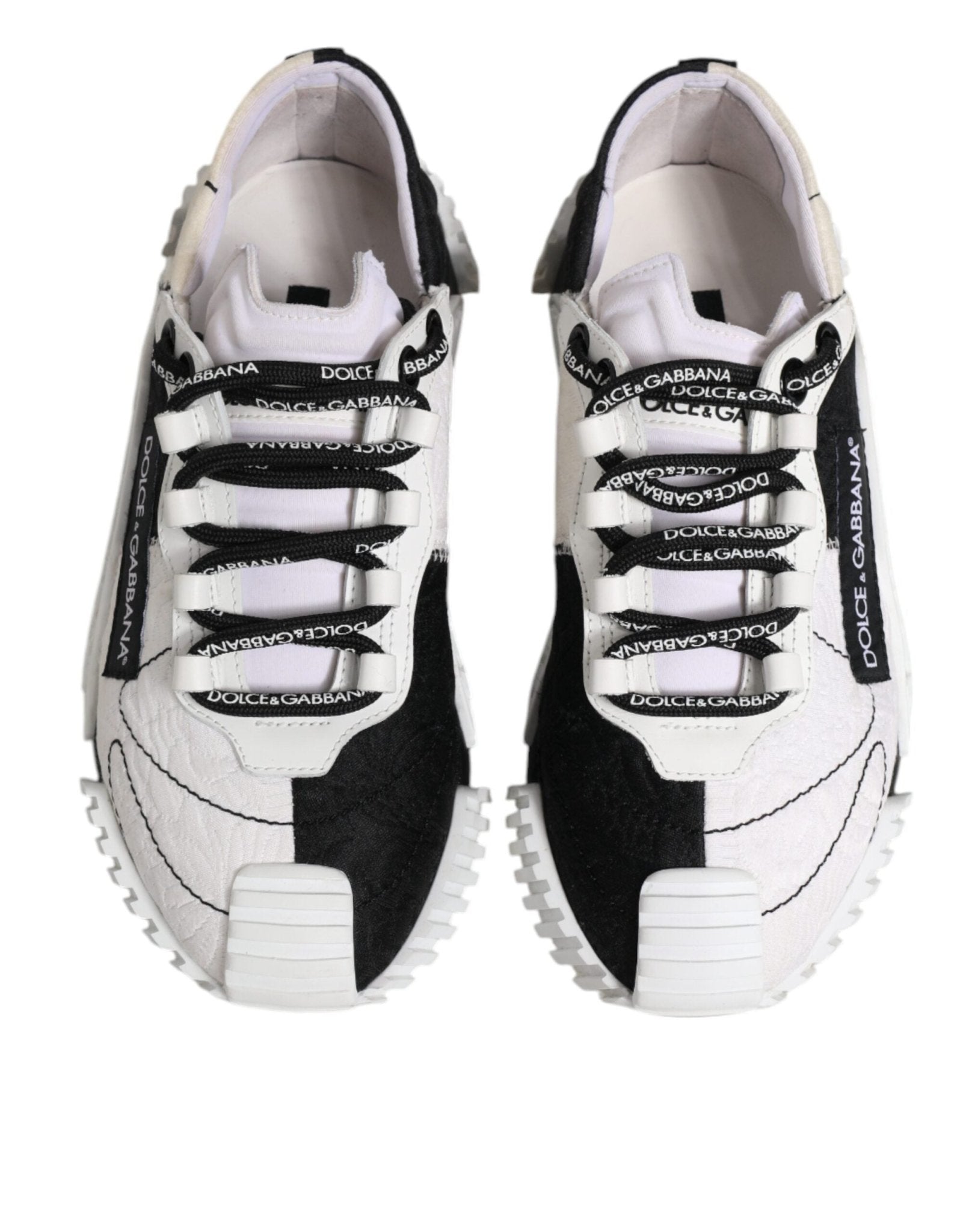 Dolce & Gabbana White Black NS1 Low Top Sneakers Shoes - RIMODA