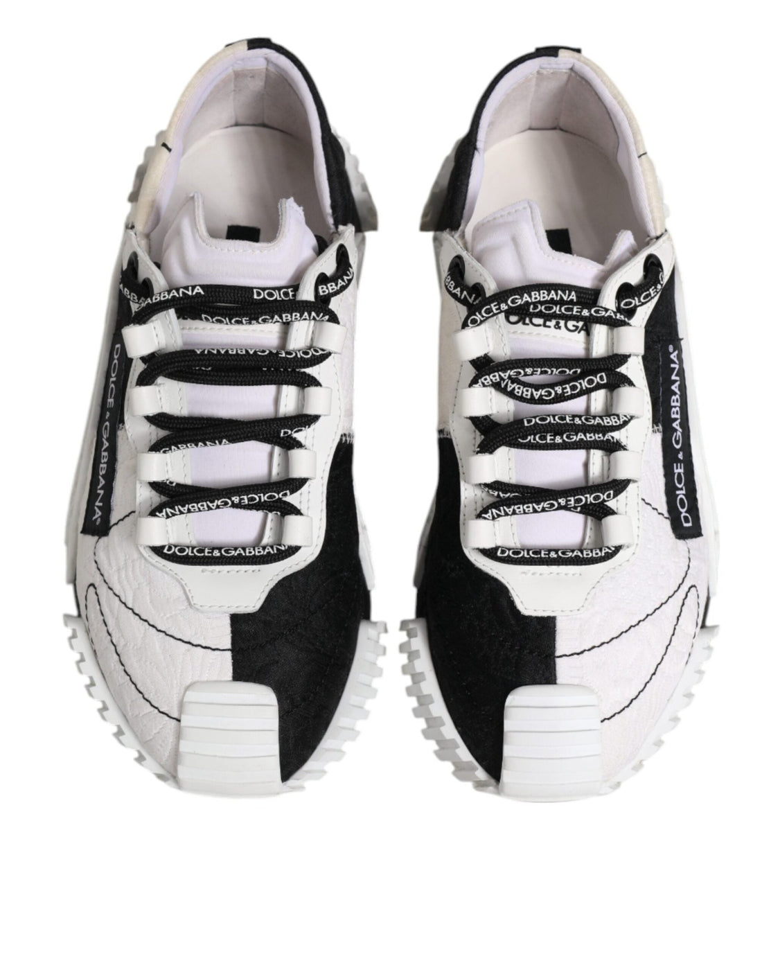 Dolce & Gabbana White Black NS1 Low Top Sneakers Shoes - RIMODA