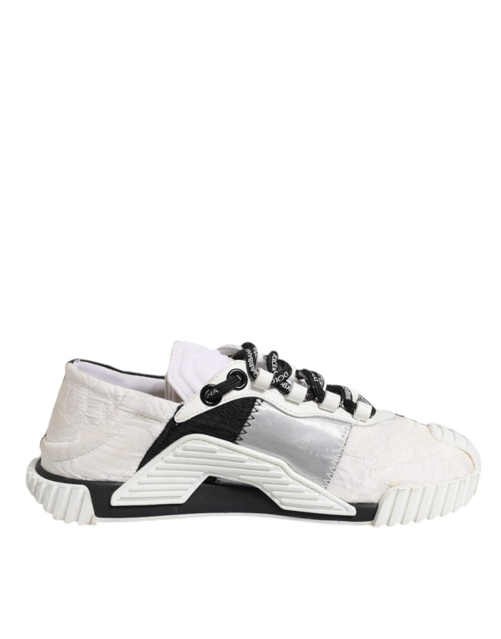 Dolce & Gabbana White Black NS1 Low Top Sneakers Shoes - RIMODA