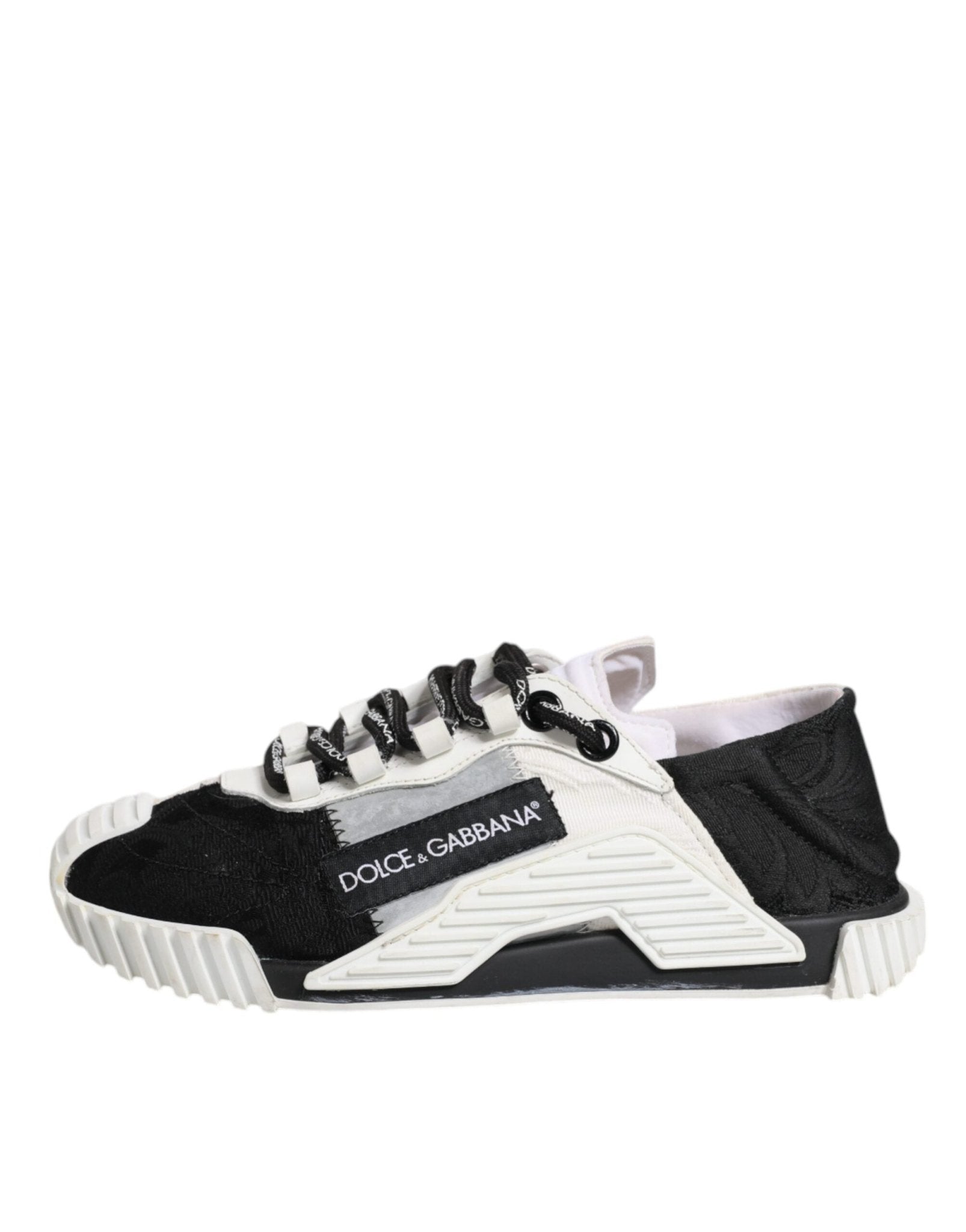 Dolce & Gabbana White Black NS1 Low Top Sneakers Shoes - RIMODA