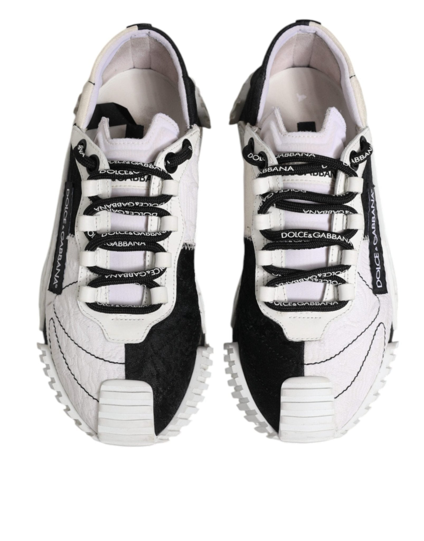 Dolce & Gabbana White Black NS1 Low Top Sneakers Shoes - RIMODA