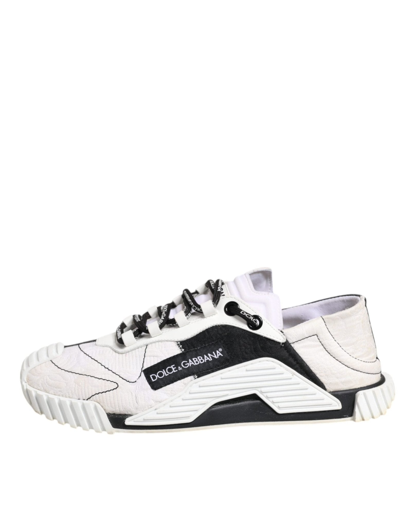 Dolce & Gabbana White Black NS1 Low Top Sneakers Shoes - RIMODA