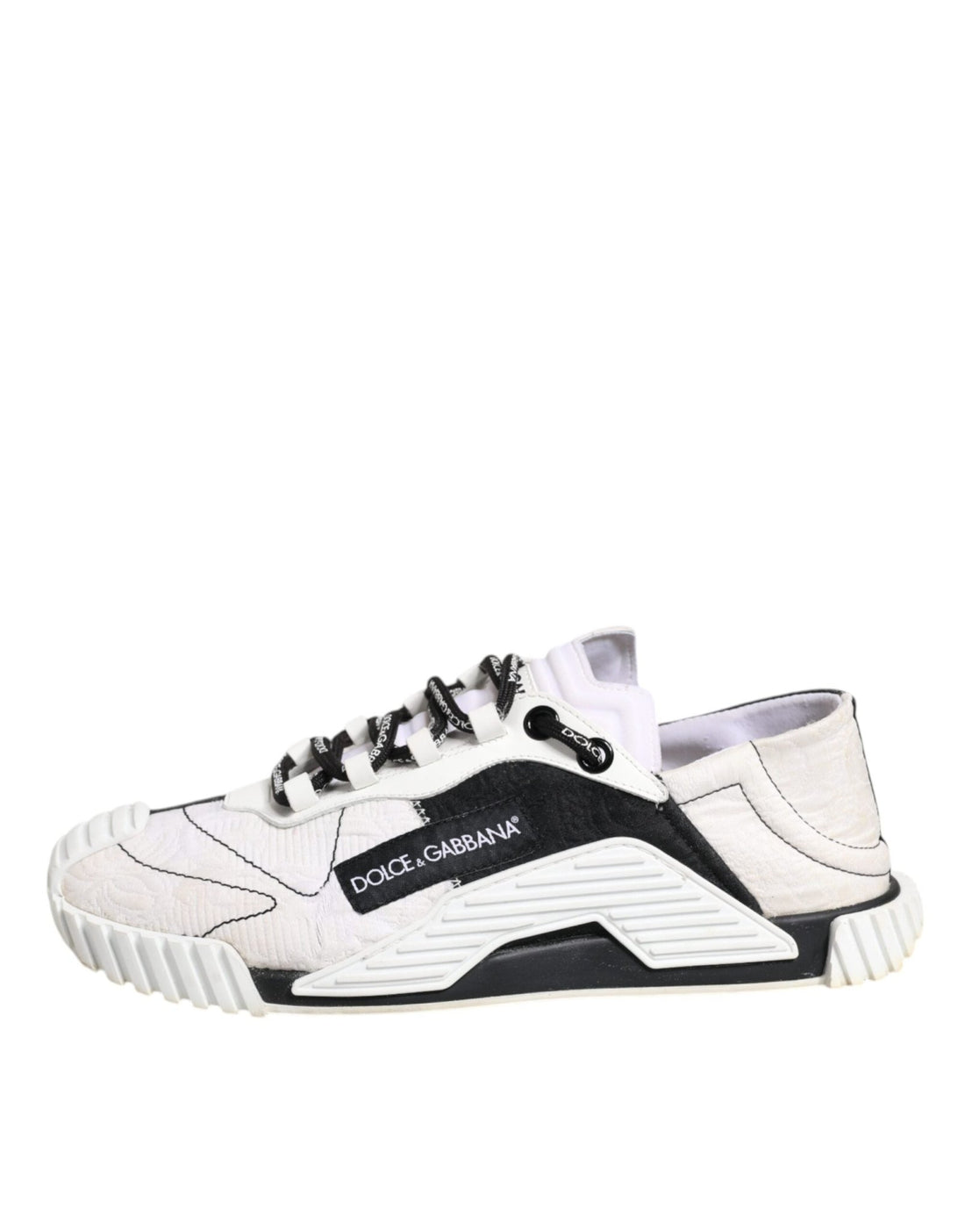 Dolce & Gabbana White Black NS1 Low Top Sneakers Shoes - RIMODA