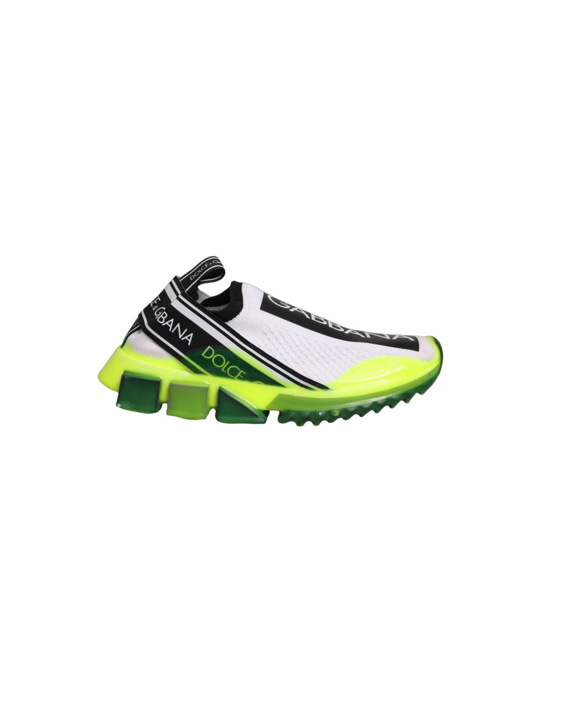 Dolce & Gabbana White Black Slip On Sorrento Sneakers Shoes - RIMODA