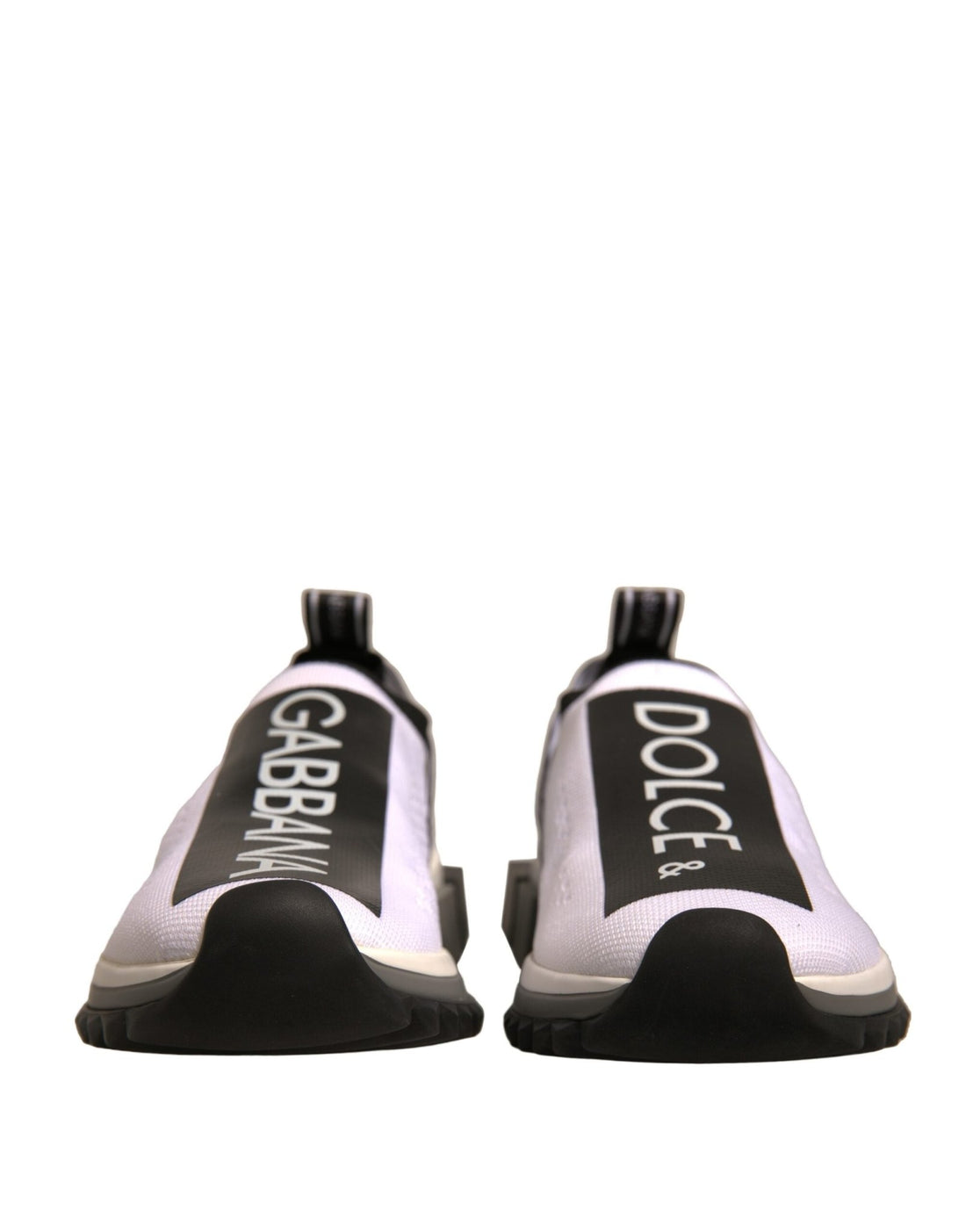 Dolce & Gabbana White Black Slip On Sorrento Sneakers Shoes - RIMODA
