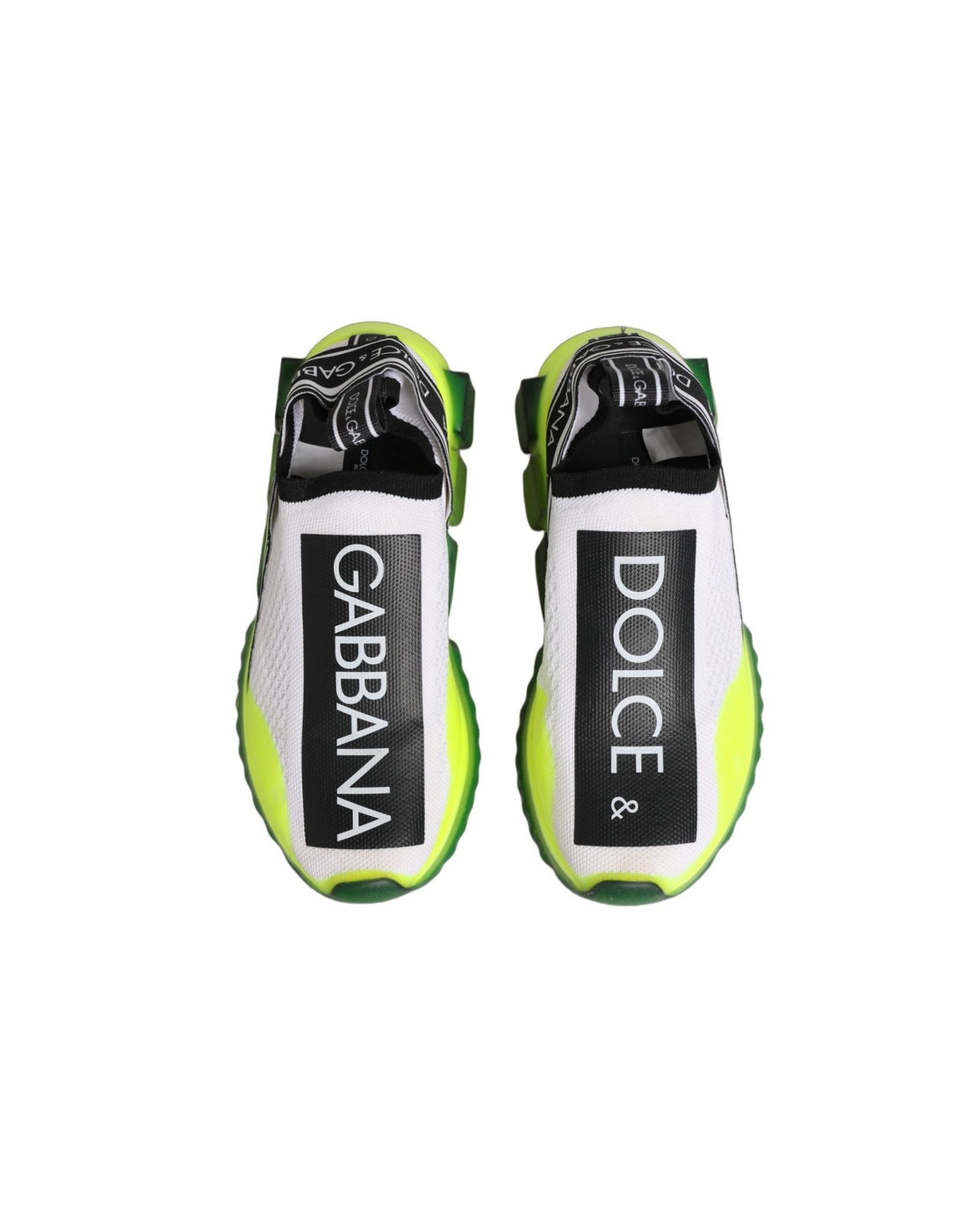 Dolce & Gabbana White Black Slip On Sorrento Sneakers Shoes - RIMODA