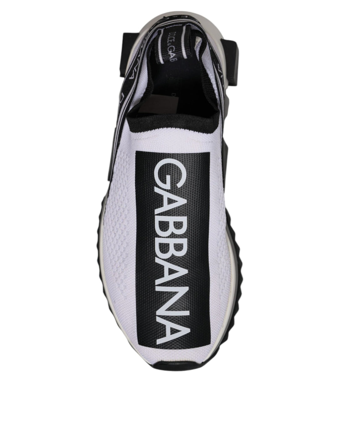 Dolce & Gabbana White Black Slip On Sorrento Sneakers Shoes - RIMODA
