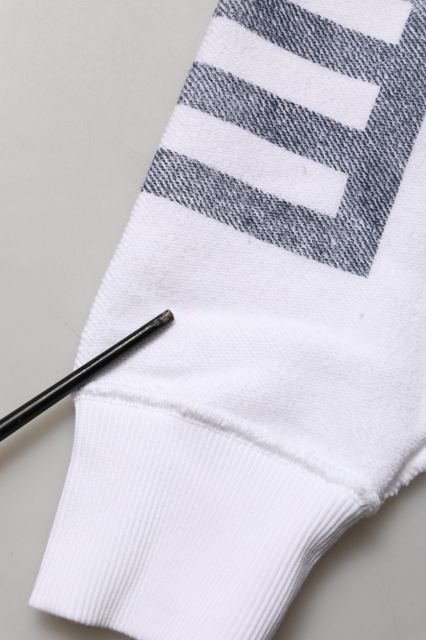 Dolce & Gabbana White Blue Stripe Hooded Sweatshirt Sweater - RIMODA