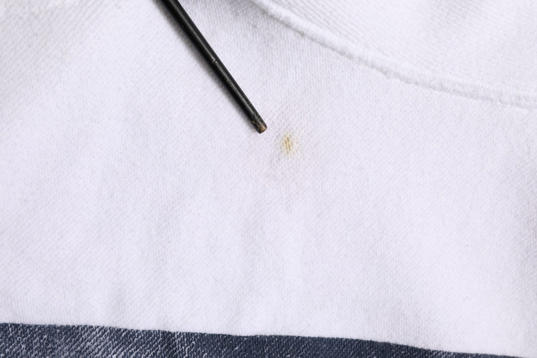 Dolce & Gabbana White Blue Stripe Hooded Sweatshirt Sweater - RIMODA