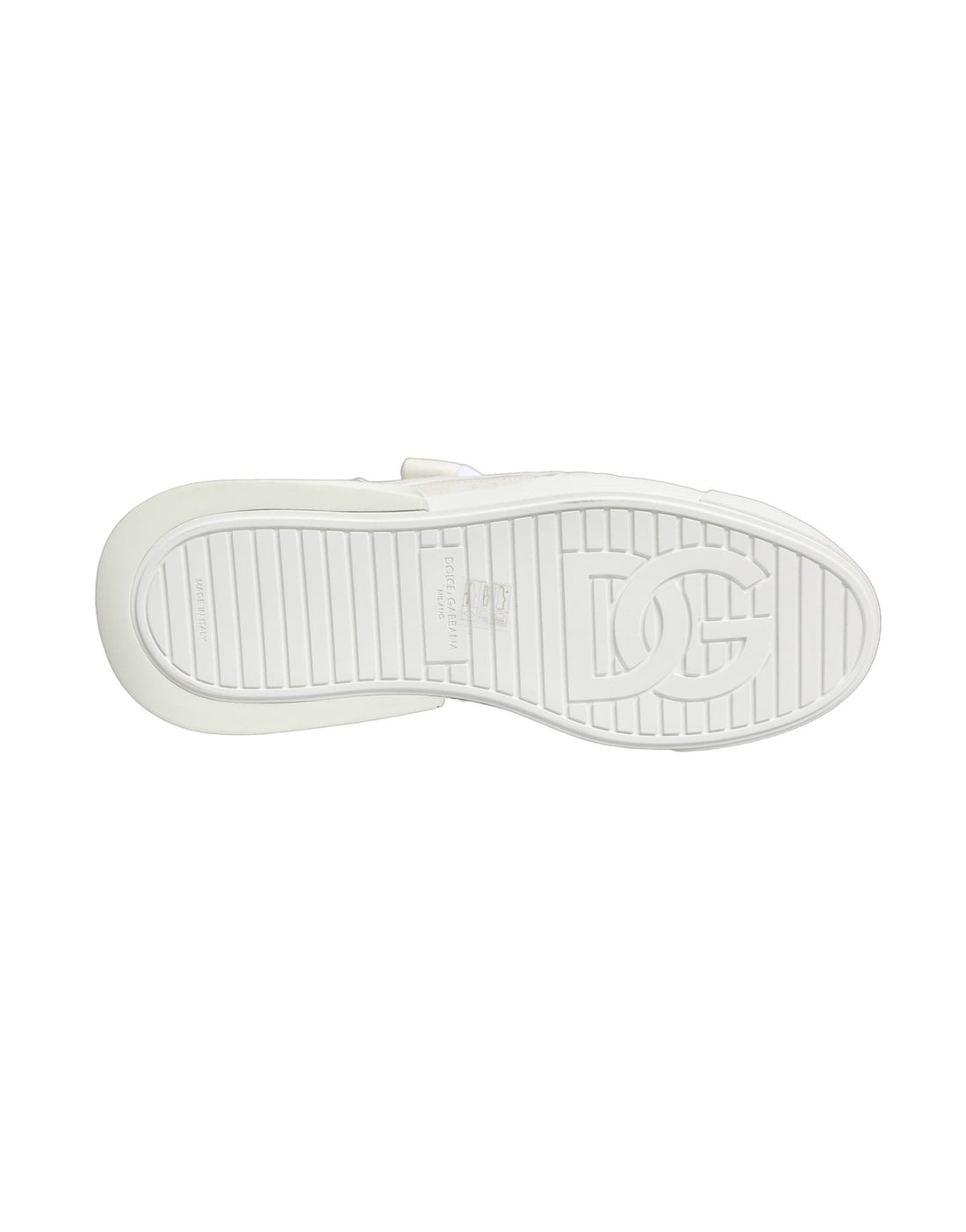 Dolce & Gabbana White Calfskin Leather Low Top Sneakers Shoes - RIMODA