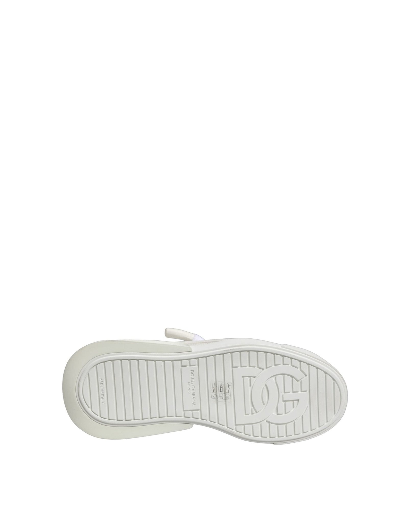 Dolce & Gabbana White Calfskin Leather Low Top Sneakers Shoes - RIMODA