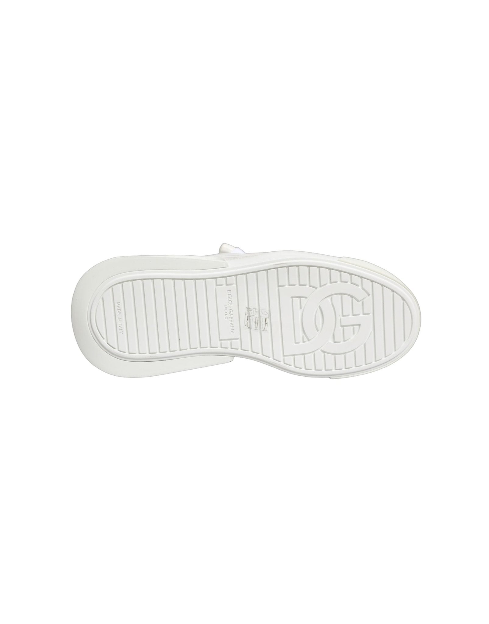 Dolce & Gabbana White Calfskin Leather Low Top Sneakers Shoes - RIMODA