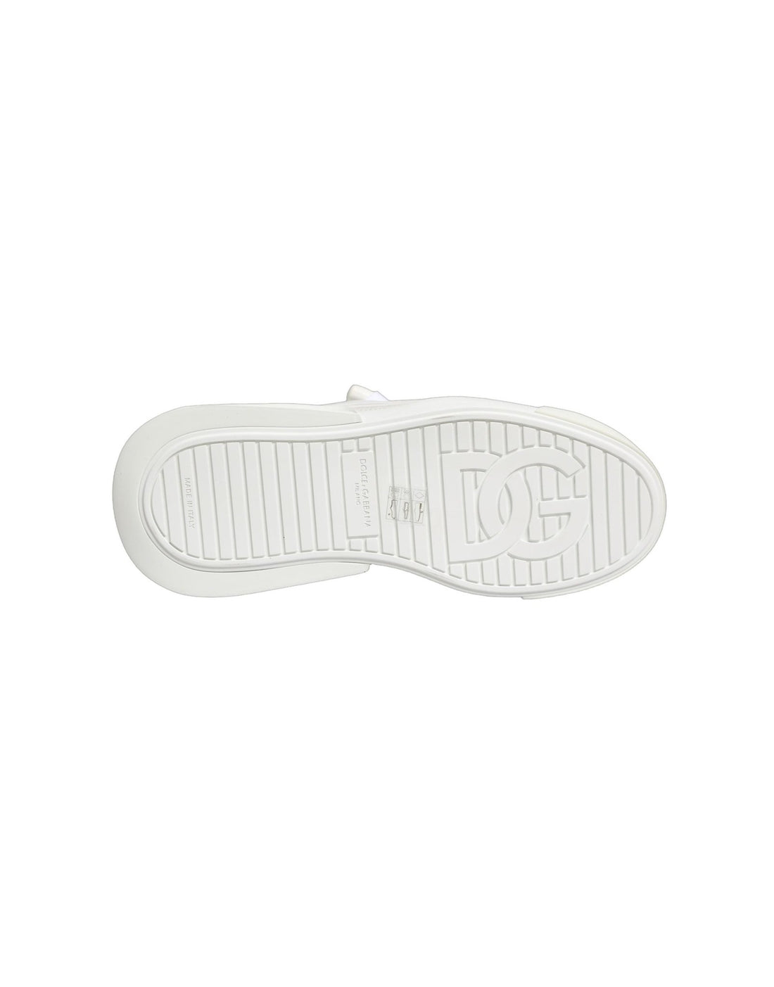 Dolce & Gabbana White Calfskin Leather Low Top Sneakers Shoes - RIMODA