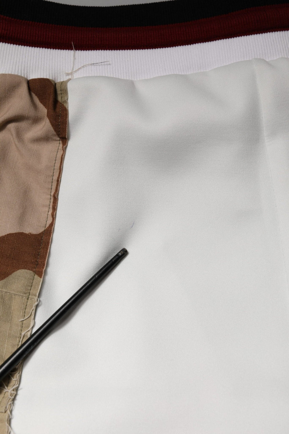 Dolce & Gabbana White Camouflage Patchwork Sweatpants Pants - RIMODA