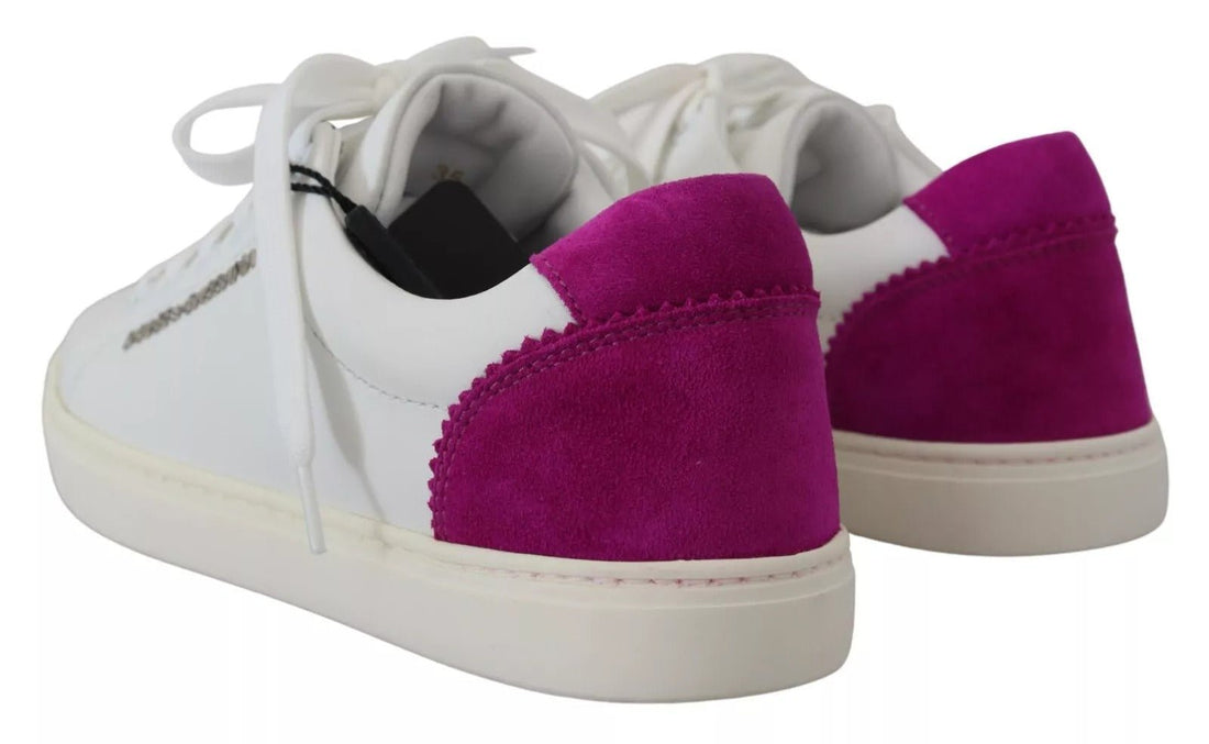Dolce & Gabbana White Classic Sneakers Women Leather Shoes - RIMODA