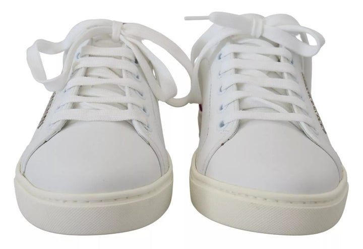 Dolce & Gabbana White Classic Sneakers Women Leather Shoes - RIMODA