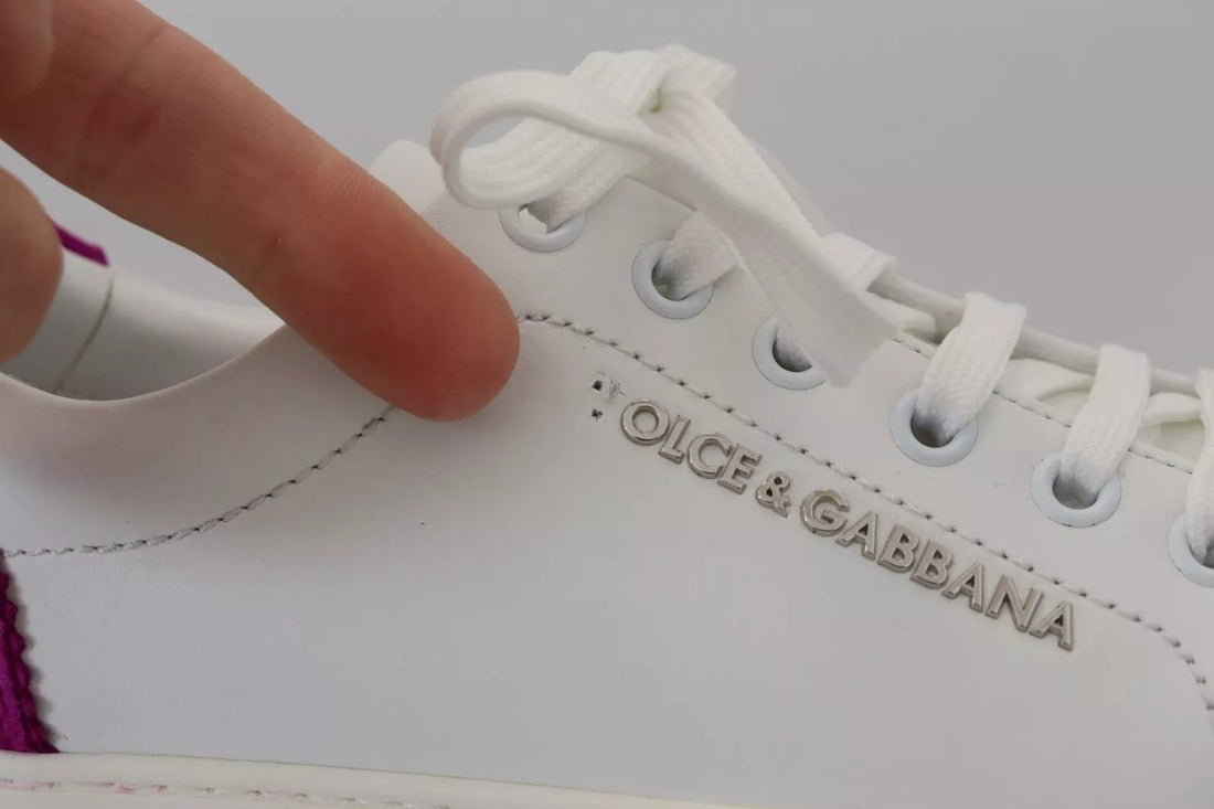 Dolce & Gabbana White Classic Sneakers Women Leather Shoes - RIMODA