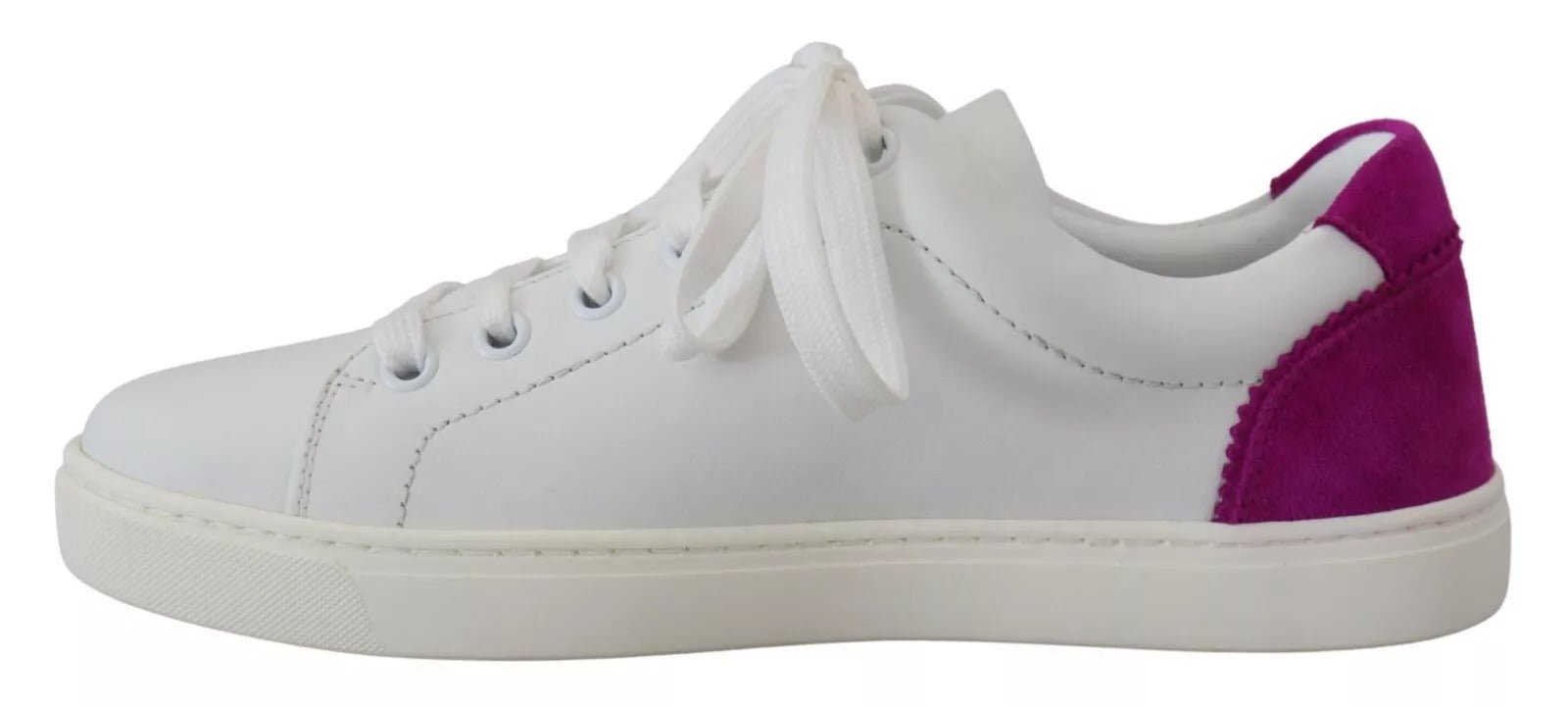 Dolce & Gabbana White Classic Sneakers Women Leather Shoes - RIMODA