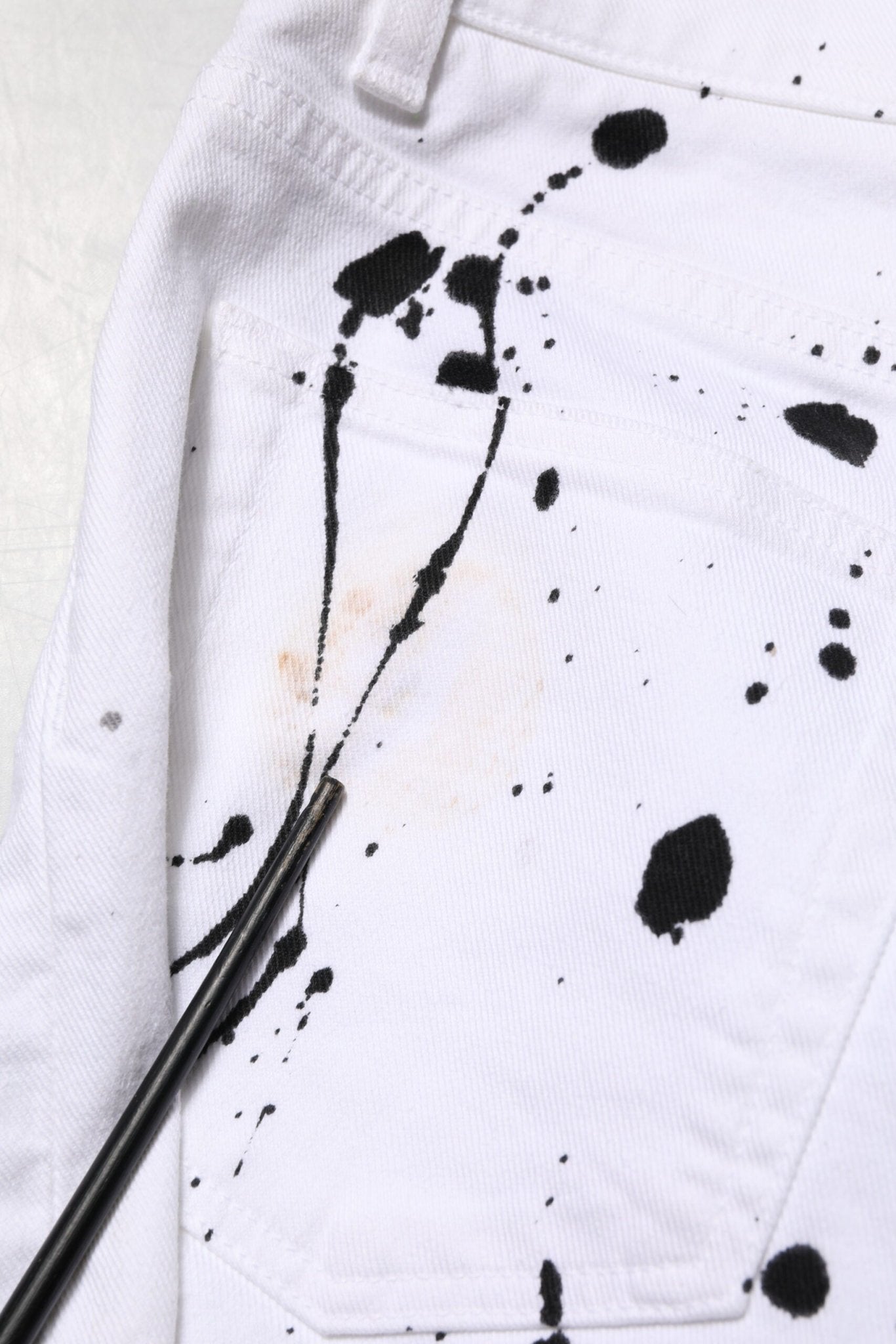 Dolce & Gabbana White ColorSplash Skinny Denim Jeans - RIMODA