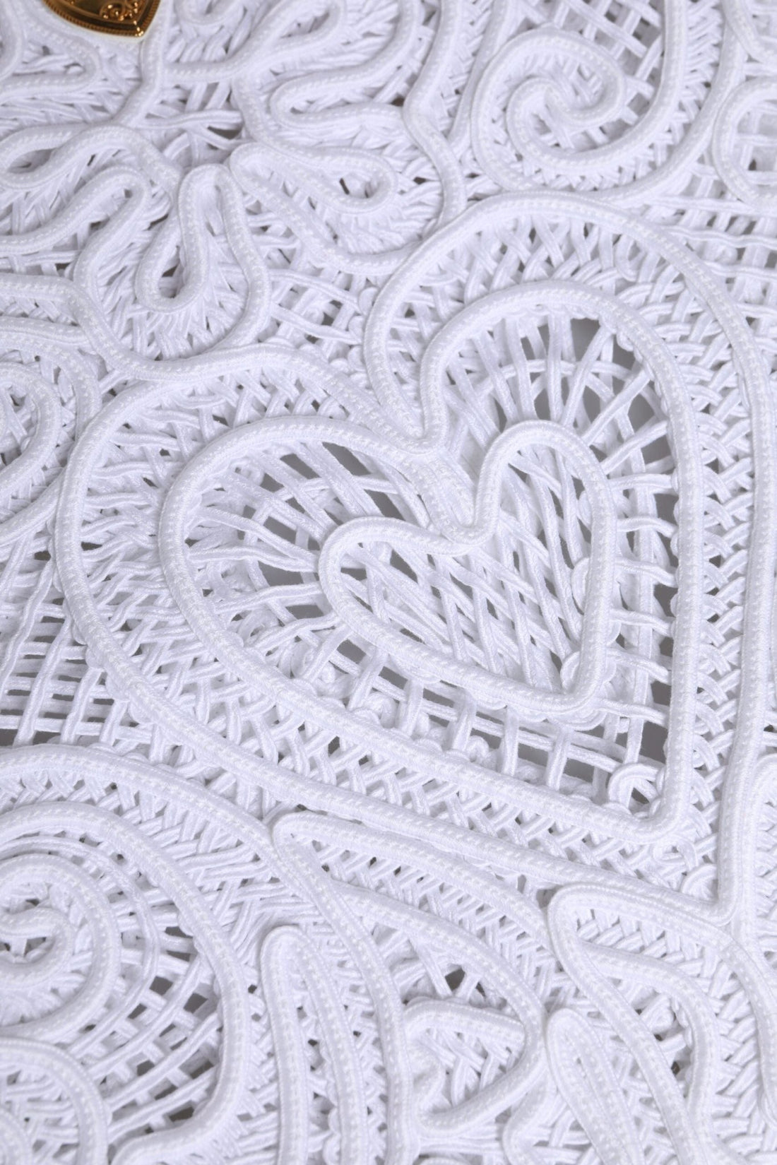 Dolce & Gabbana White Cordonetto Lace Beatrice Tote Shopping Bag - RIMODA