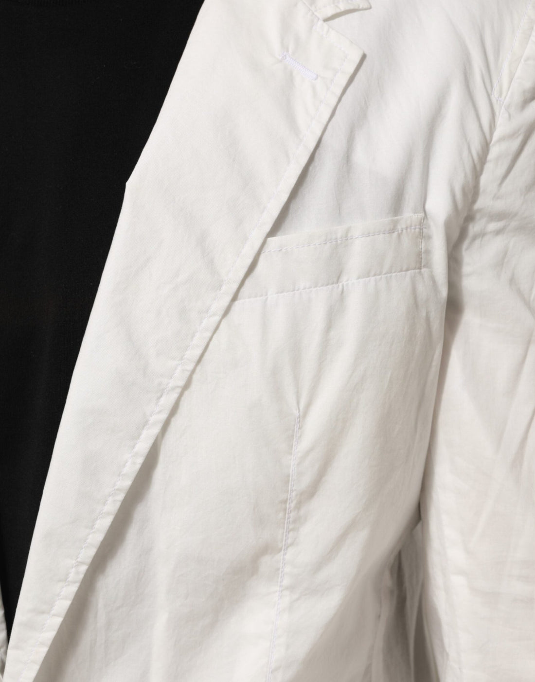 Dolce & Gabbana White Cotton 1 Button Men Suit Blazer - RIMODA