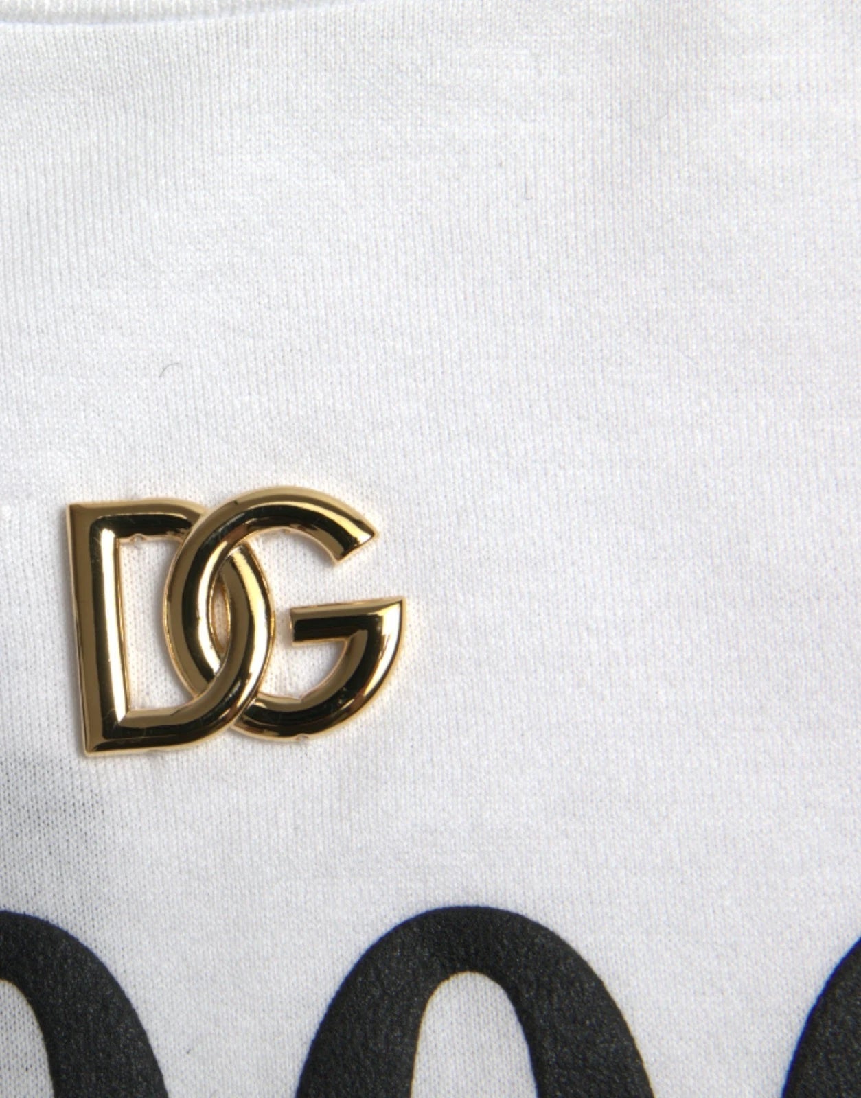 Dolce & Gabbana White Cotton 2000 Fashion Print Logo T-shirt - RIMODA