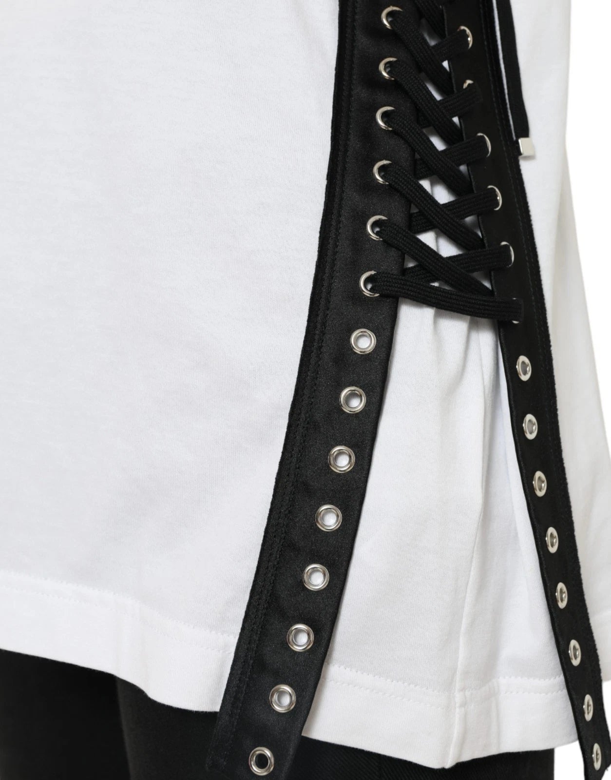 Dolce & Gabbana White Cotton 2000 Fashion Print Logo T-shirt - RIMODA