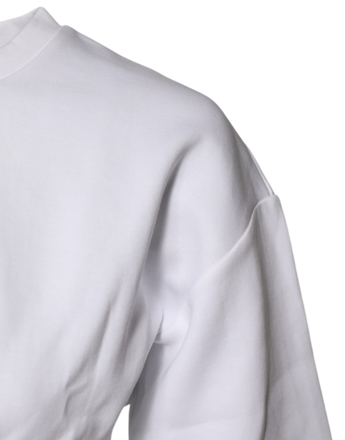 Dolce & Gabbana White Cotton Blend 3/4 Sleeves Blouse Top - RIMODA