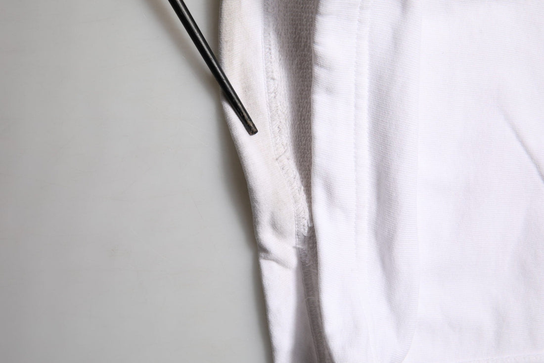 Dolce & Gabbana White Cotton Cargo Trousers Logo Patch Pants - RIMODA