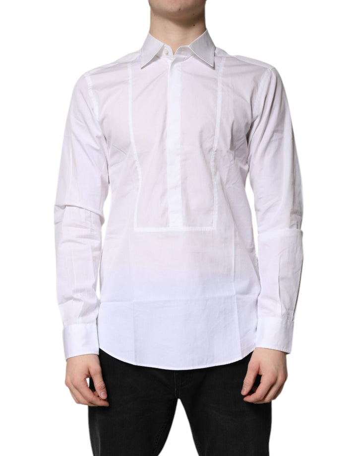 Dolce & Gabbana White Cotton Collared Dress Formal Shirt - RIMODA