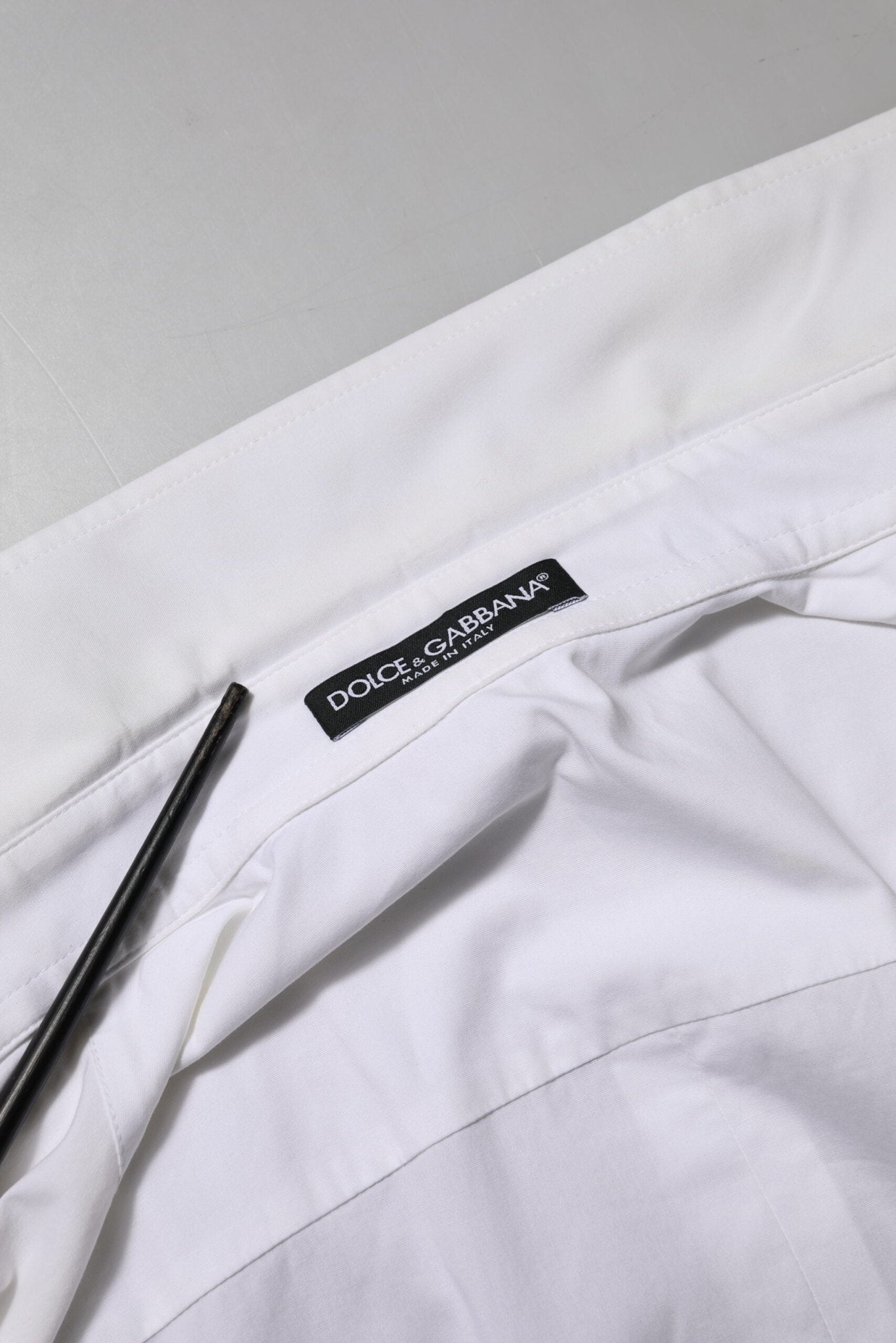 Dolce & Gabbana White Cotton Collared Long Sleeves Top Shirt - RIMODA