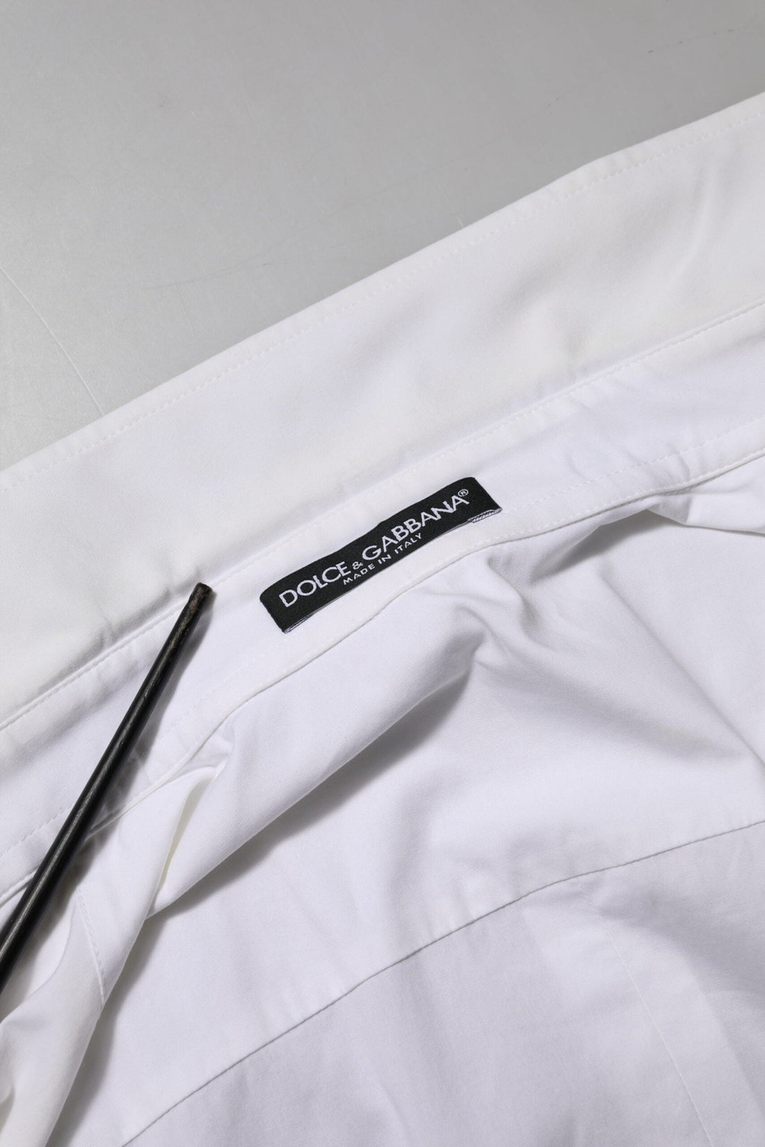 Dolce & Gabbana White Cotton Collared Long Sleeves Top Shirt - RIMODA