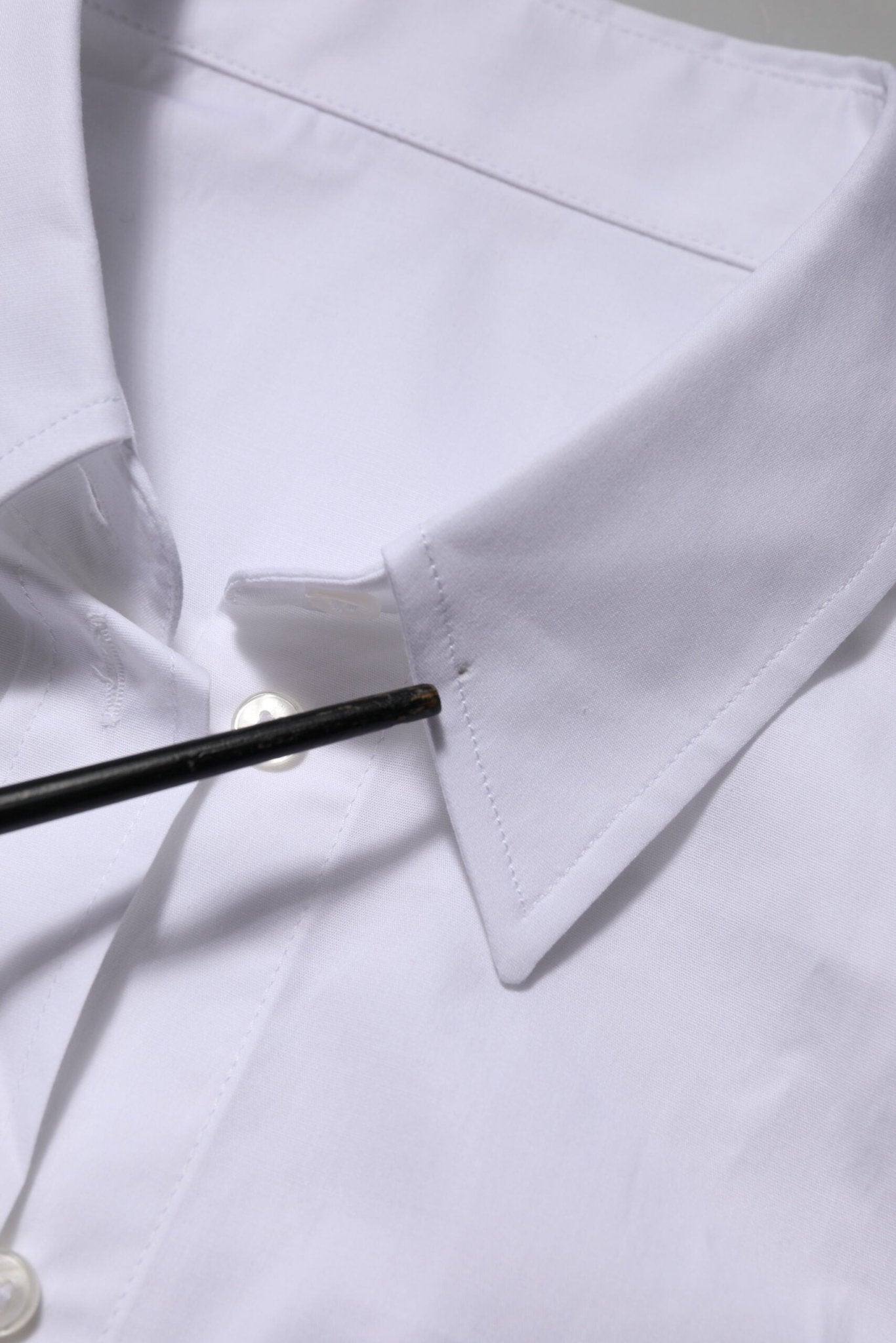 Dolce & Gabbana White Cotton Collared Long Sleeves Top Shirt - RIMODA