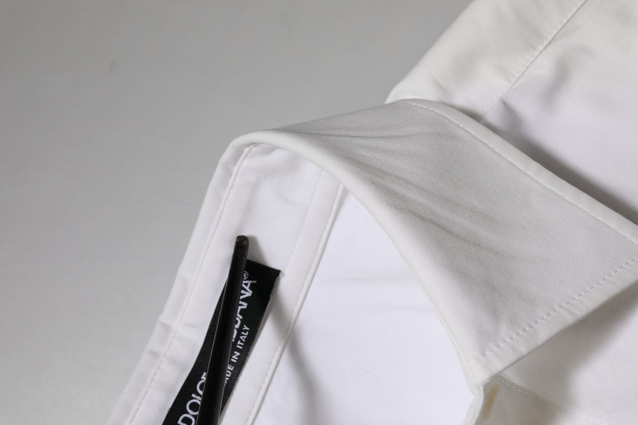 Dolce & Gabbana White Cotton Collared Long Sleeves Top Shirt - RIMODA
