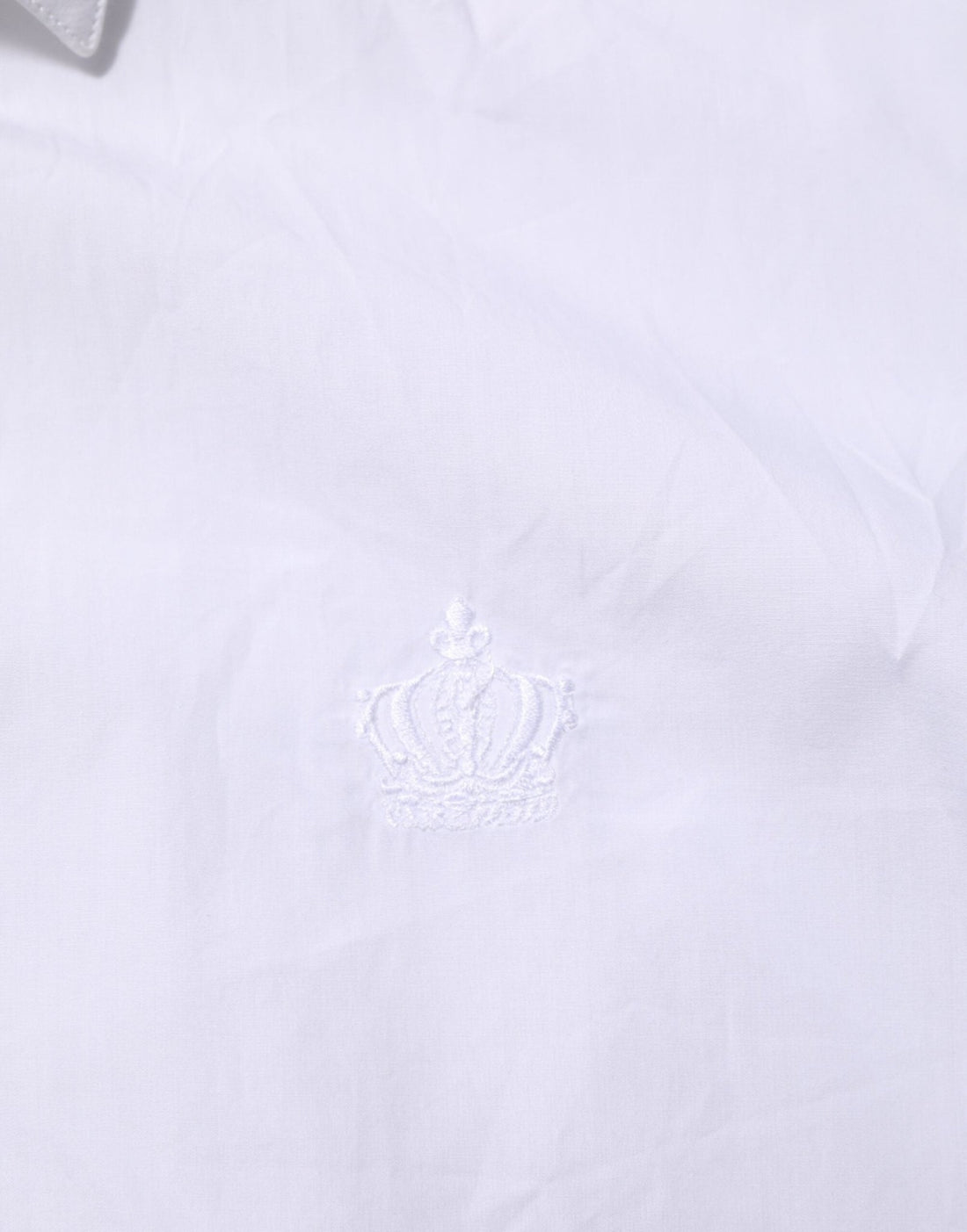 Dolce & Gabbana White Cotton Collared Men MARTINI Dress Shirt - RIMODA