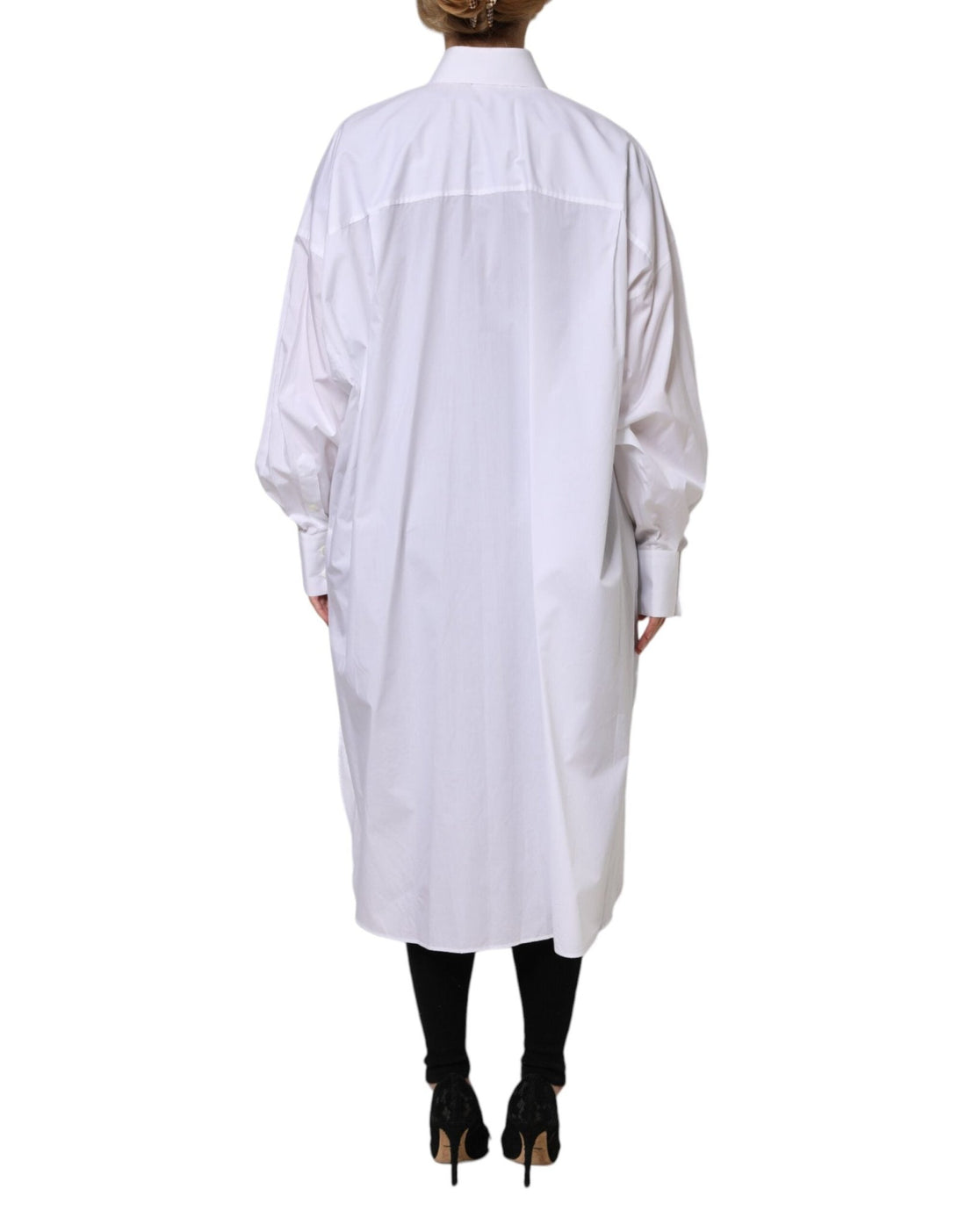 Dolce & Gabbana White Cotton Collared Shirt Long Sleeve Top - RIMODA