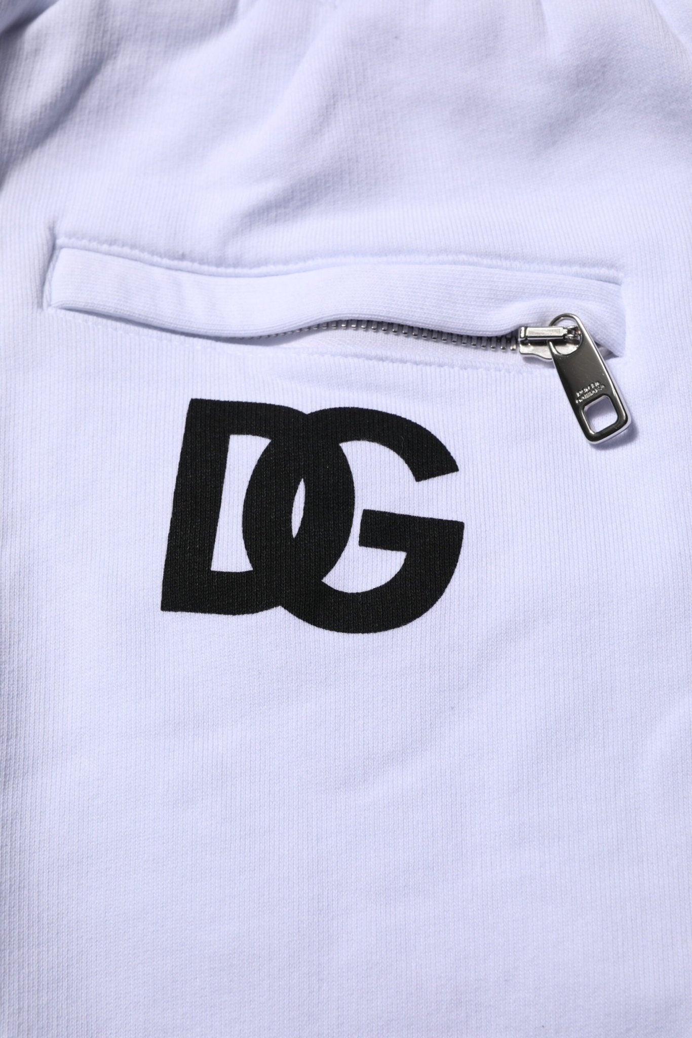 Dolce & Gabbana White Cotton Drawstring Jogger Pants - RIMODA