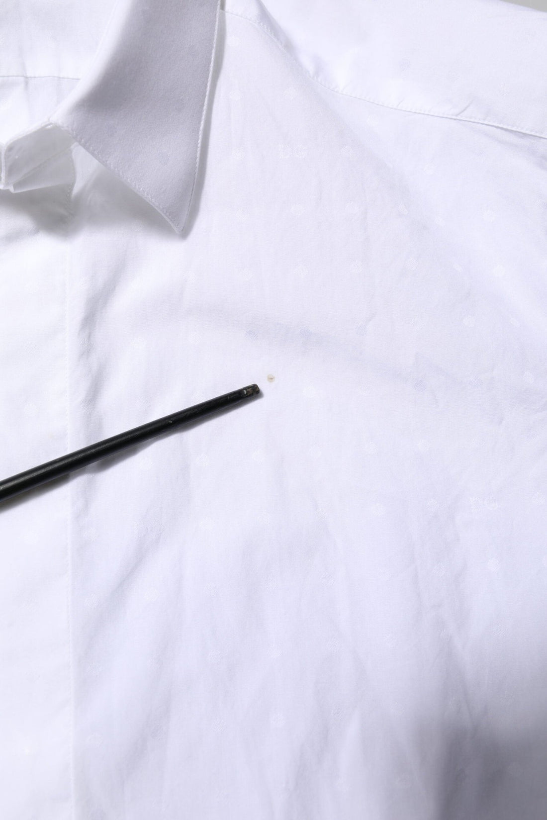 Dolce & Gabbana White Cotton GOLD Dress Formal Shirt - RIMODA