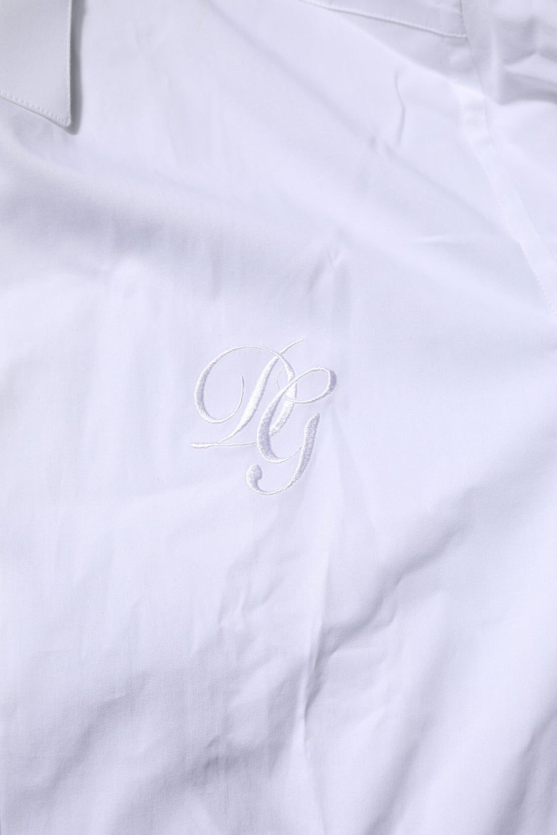 Dolce & Gabbana White Cotton GOLD Long Sleeves Formal Shirt - RIMODA