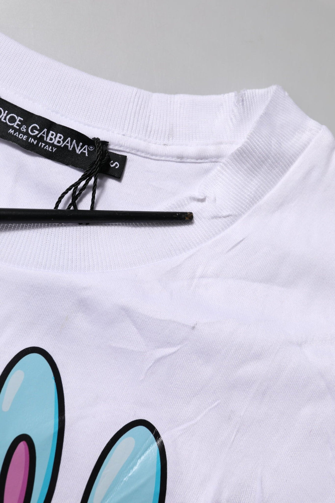 Dolce & Gabbana White Cotton Graphic Print Crew Neck T-shirt - RIMODA