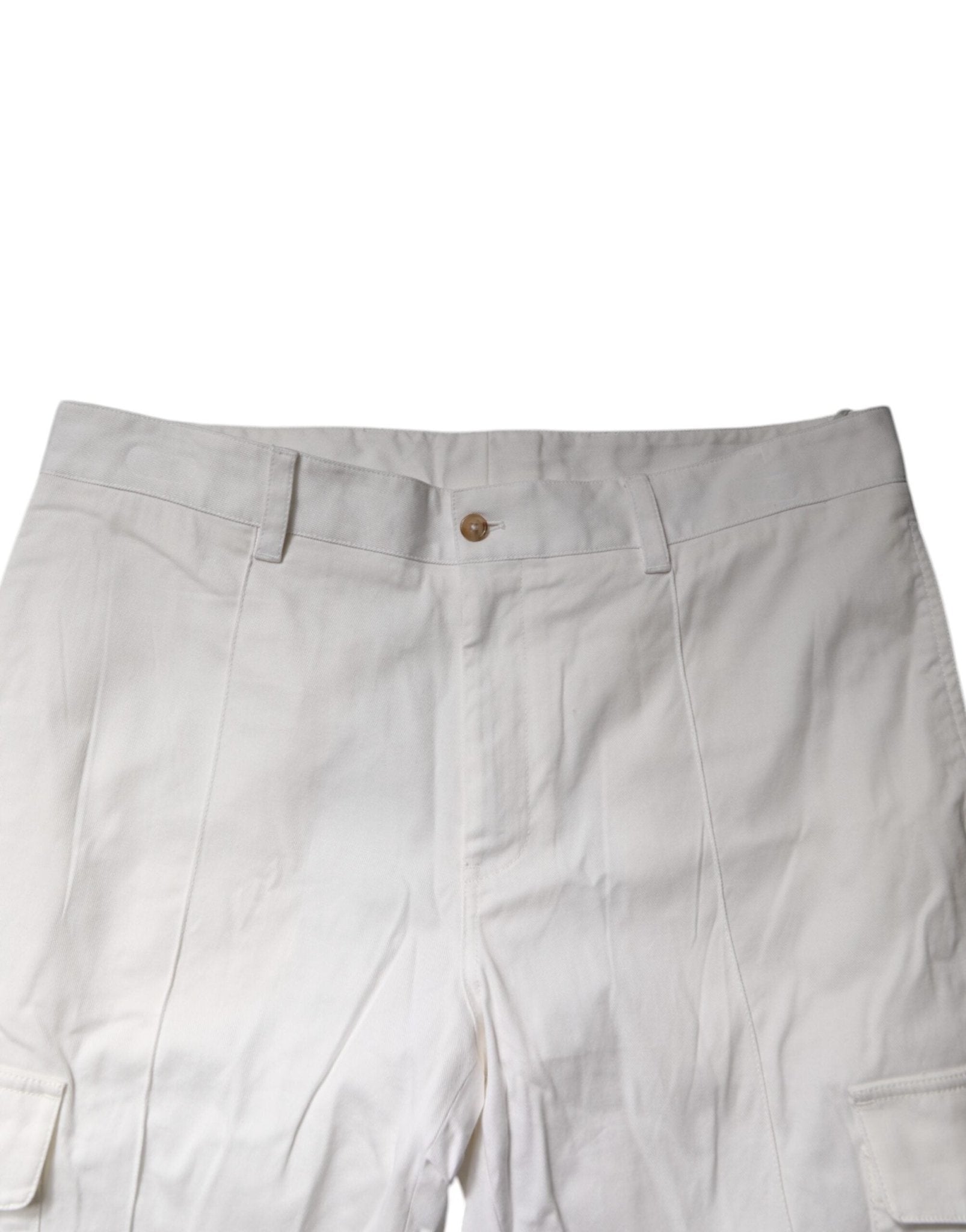 Dolce & Gabbana White Cotton Jogger Cargo Skinny Pants - RIMODA