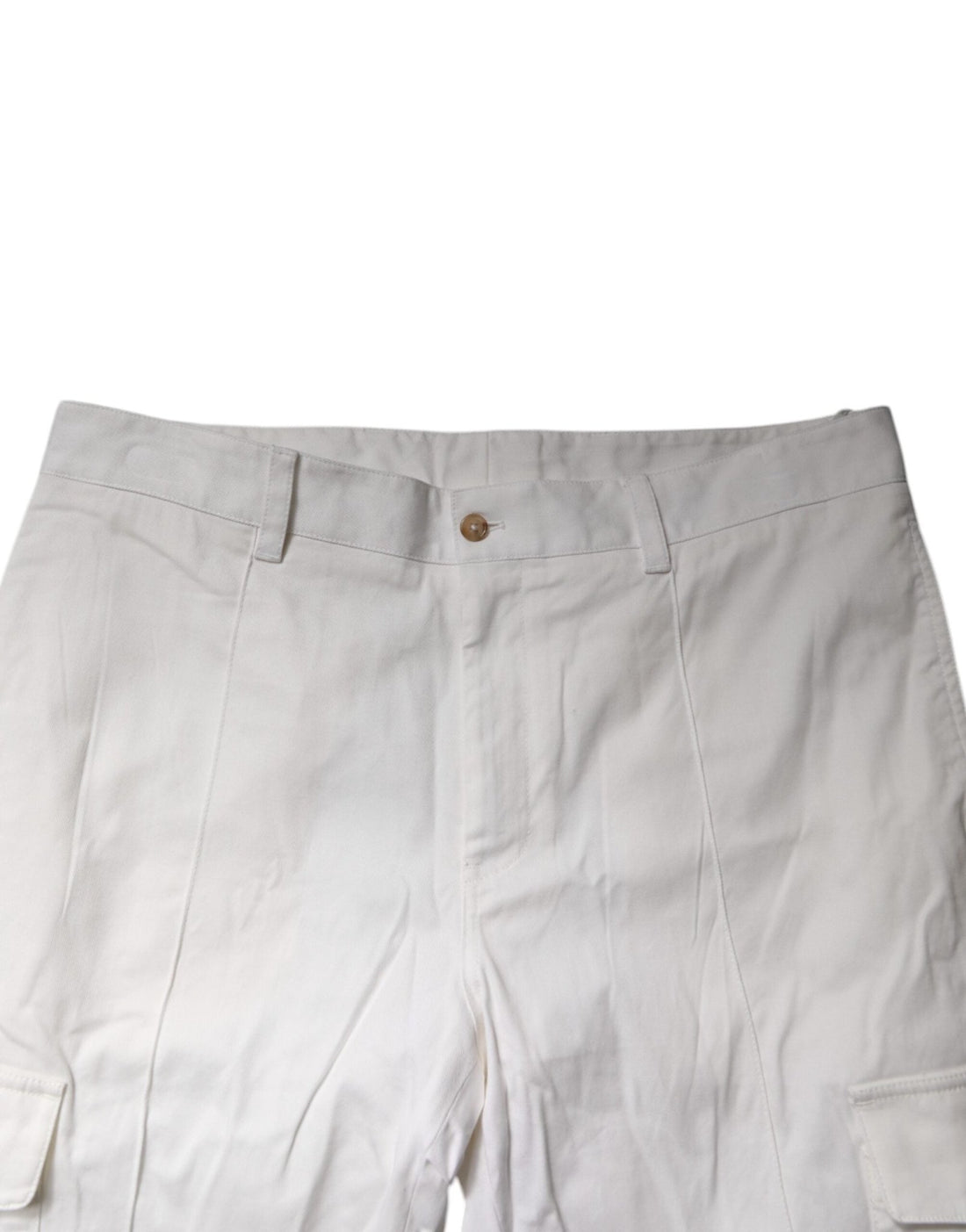 Dolce & Gabbana White Cotton Jogger Cargo Skinny Pants - RIMODA