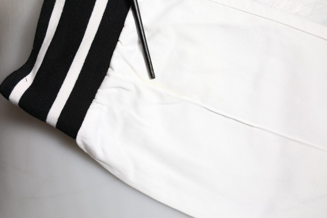 Dolce & Gabbana White Cotton Jogger Cargo Skinny Pants - RIMODA