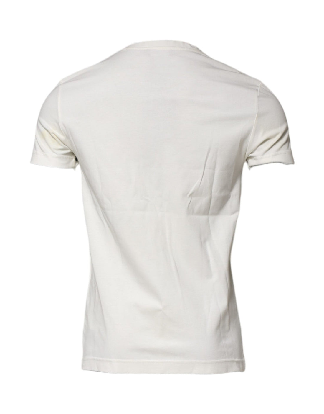 Dolce & Gabbana White Cotton Logo Bandana Print T-shirt - RIMODA