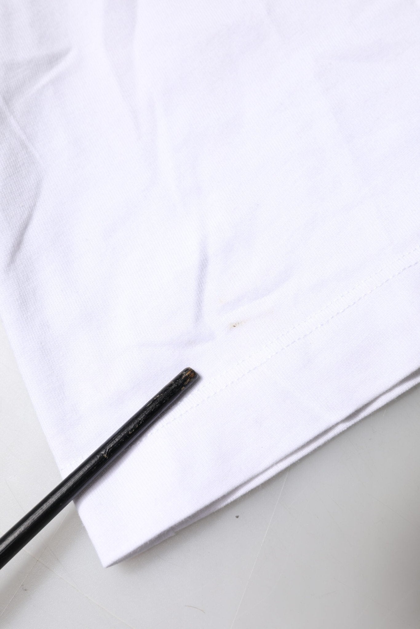 Dolce & Gabbana White Cotton Logo Patch Crew Neck T-shirt - RIMODA